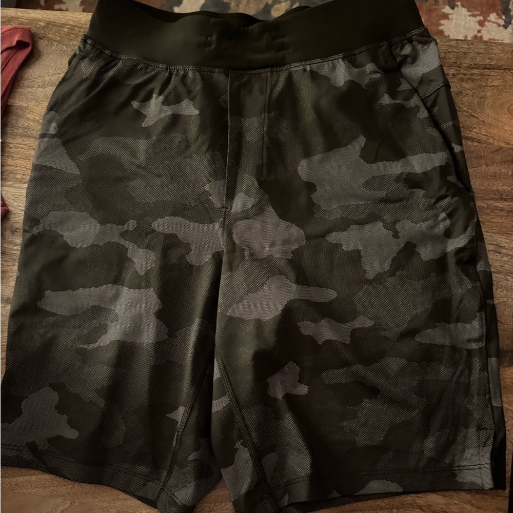 Green Camo Lululemon Shorts